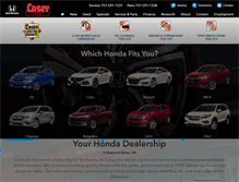 Tablet Screenshot of caseyhonda.com